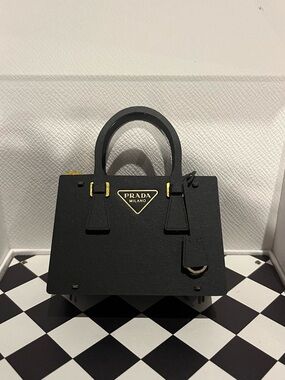 Prada Gold and Black paper bag sculpture kit